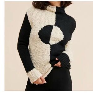 Rachel Antonoff Black and White Cookie Sweater S